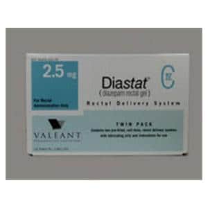 Diastat Rectal Gel 2.5mg Twin Pack Delivery System 2/Package