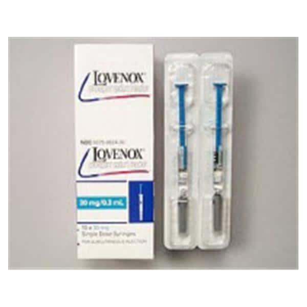 Lovenox Injection 30mg Prefilled Syringe 0.3mL 10/Package