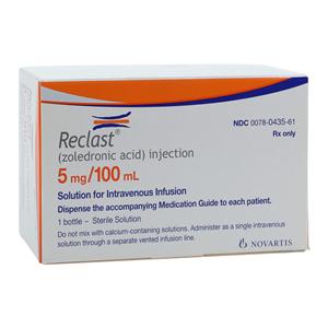 Reclast Injection 5mg SDV 100mL Each