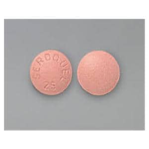 Seroquel Tablets 25mg Bottle 100/Bottle Each