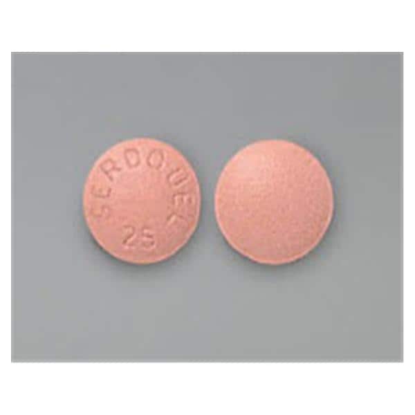 Seroquel Tablets 25mg Bottle 100/Bottle Each