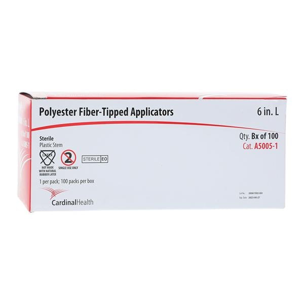 Applicator 6 in Plastic Shaft Sterile 100/Bx