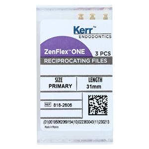 ZenFlex ONE Shaping Shaping File 31 mm Nickel Titanium Red .06 3/Bx