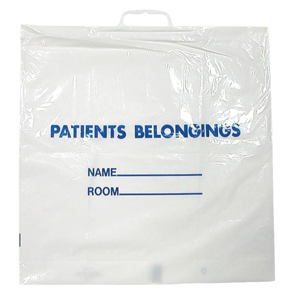 Patient Belongings Bag Transparent 20x18-1/2"