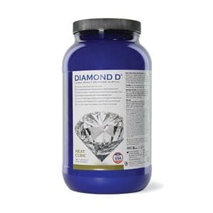 Diamond D Denture Resin Ultra Impact Acrylic Heat Cure Light 5Lb/Ea