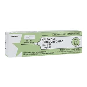 Naloxone HCl Injection 1mg/mL Min-I-Jet Prefilled Syringe Ea