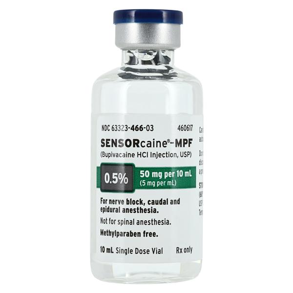 Sensorcaine MPF Injection 0.5% Preservative Free SDV 10mL Each