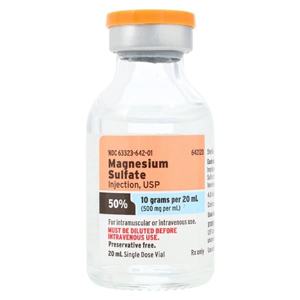 Magnesium Sulfate Injection 50% 10gm SDV 20mL Each