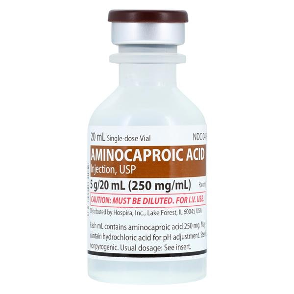 Aminocaproic Acid Injection 250mg/mL SDV 20mL Each