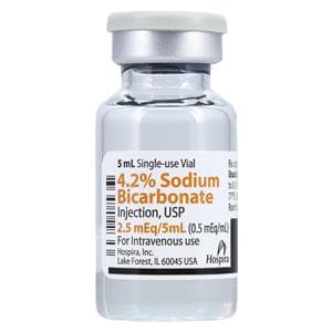 Sodium Bicarbonate Injection 4.2% SDV 5mL Each