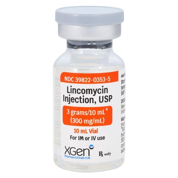 Lincomycin HCl Injection 300mg/mL Vial 10mL Each