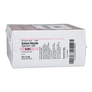 Sodium Chloride Injection 0.9% SDV 2mL 25/Package