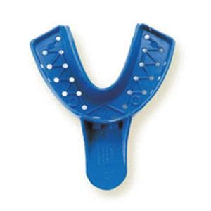 Tray-Aways Disposable Double Arch Impression Tray Perforated 2 Large Lower 12/Bg