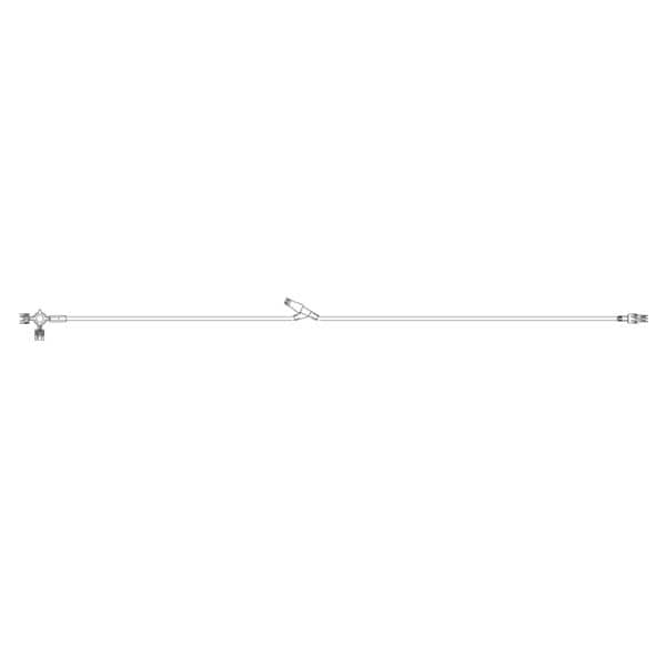 Lifeshield IV Extension Set 38" Y-Injection Site Optnlk M LL Adptr Grav Ea