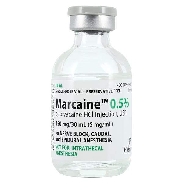 Marcaine Injection 0.5% Preservative Free SDV 30mL Each