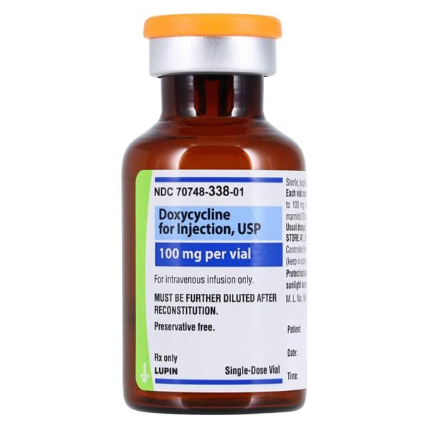 Doxycycline Hyclate Powder for Injection 100mg/Vl SDV Each