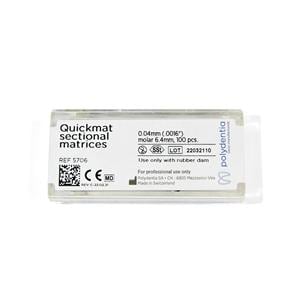 Quickmat Matrices Thin Molar 6.4 mm 100/Bx