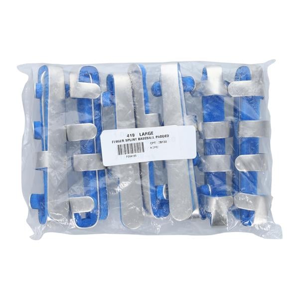 Splint Finger Size 3.5" Large Aluminum 4.5