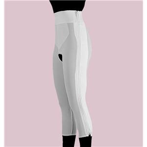 Compression Girdle Below Knee Small 33-36" White