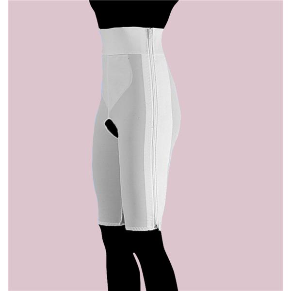 Compression Girdle Above Knee Small 33-36" White