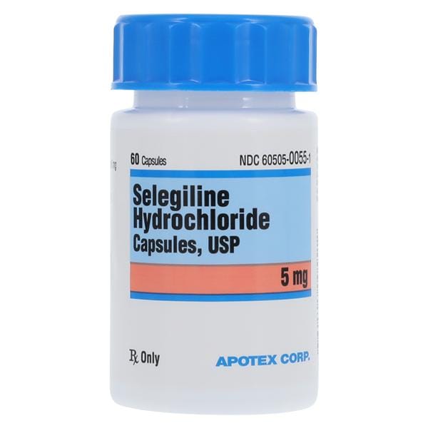 Selegiline Capsules 5mg Bottle 60/Bottle Each
