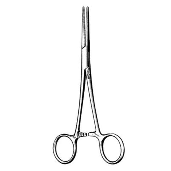 Coller Forcep Straight 5-1/2" Stainless Steel Ea
