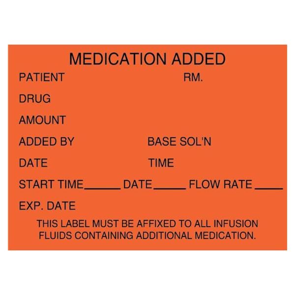 Label Medication Added 2.5X1.75 1/Rl 1/Rl