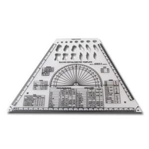 Tracing-Protractor Template Black & White Ea