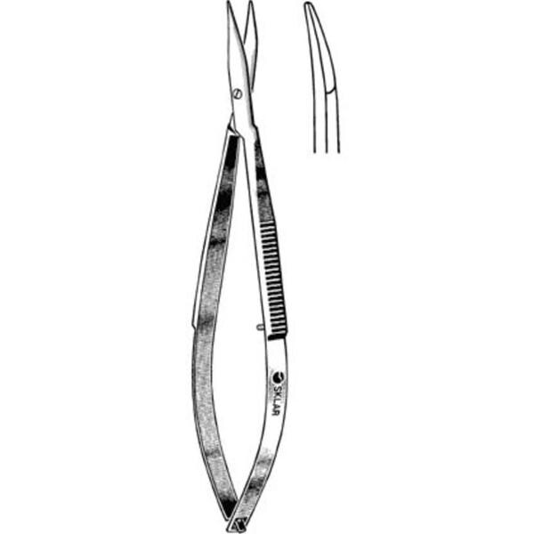 Westcott Tenotomy Scissors Curved 4-1/4" Stainless Steel Non-Sterile Reusable Ea
