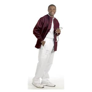 Warm-Up Jacket Long Raglan Sleeves Large Burgundy Ea