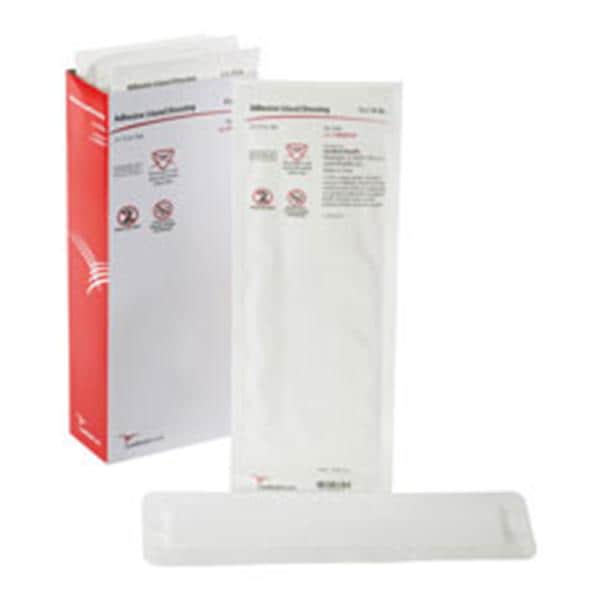 Fabric Island Dressing 4x14" Sterile Rectangle Adhesive Non-Adherent LF, 2 BX/CA