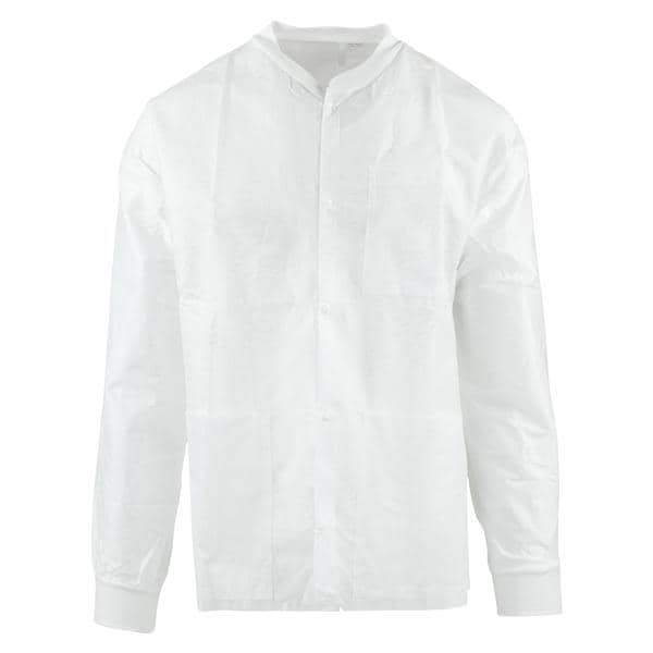 Premium Lab Jacket 3 Layer SMS Medium White 10/Pk