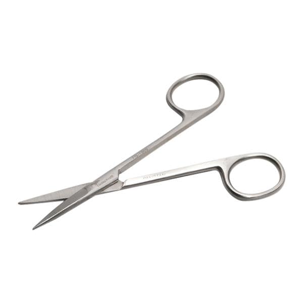 Iris Scissors Straight 4-1/2" Stainless Steel Sterile Disposable 50/Ca