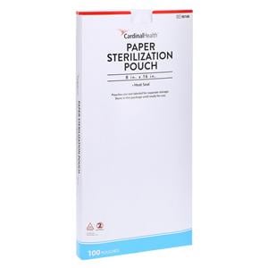 Sterilization Pouch Heat Seal 8 in x 16 in 100/Pk