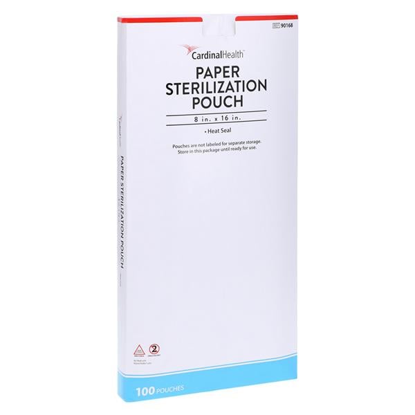Sterilization Pouch Heat Seal 8 in x 16 in 100/Pk