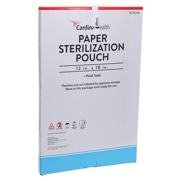 Sterilization Pouch Heat Seal 12 in x 18 in 100/Pk
