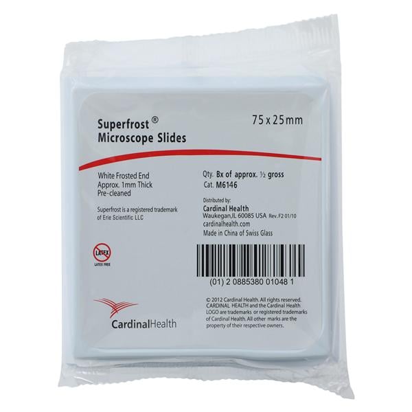 SuperFrost Frosted Microscope Slide 3x1" White 72/Pk, 40 PK/CA