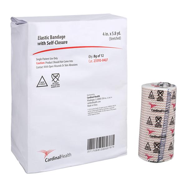 Elite Stretch Bandage Elastic 4"x5.8yd Beige/Honey Stripe Non-Sterile 12/Pk, 6 PK/CA