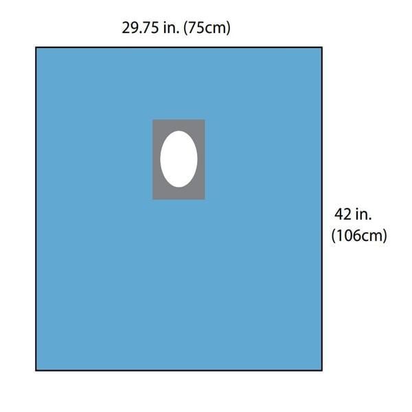 Drape Special Procedure Fenestrated 29-3/4x42" 20/Ca