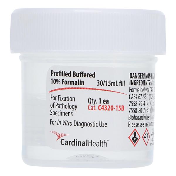 Formalin Container Neutral Buffered 10% 15mL 100/Ca