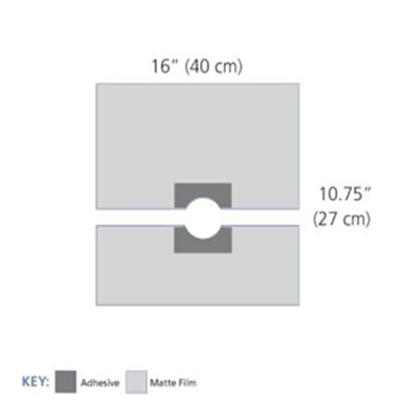 16x10-3/4" Non-Sterile Refractive Drape Fenestrated