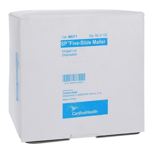 Microscope Slide Mailer Polypropylene 5 Position Hinged Lid 100/Pk, 10 PK/CA