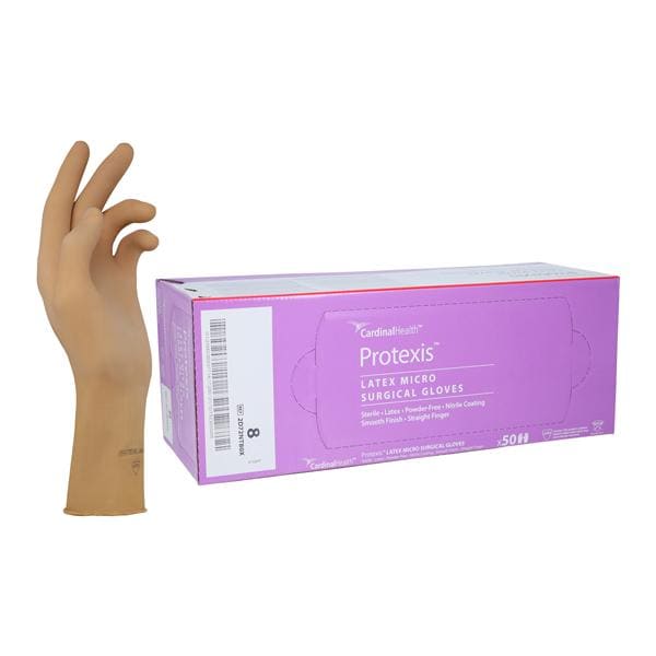 Protexis Latex Surgical Gloves 8 Light Brown 50/Bx