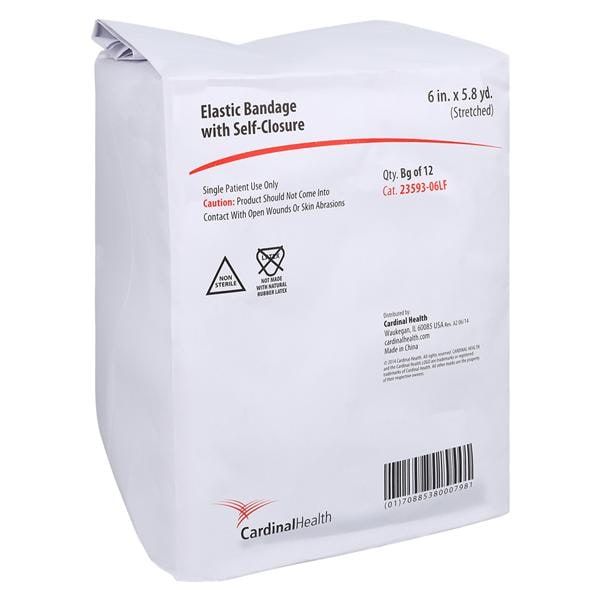 Elite Stretch Bandage Elastic 6"x5.8yd Beige/Honey Stripe Non-Sterile 12/Pk, 4 PK/CA