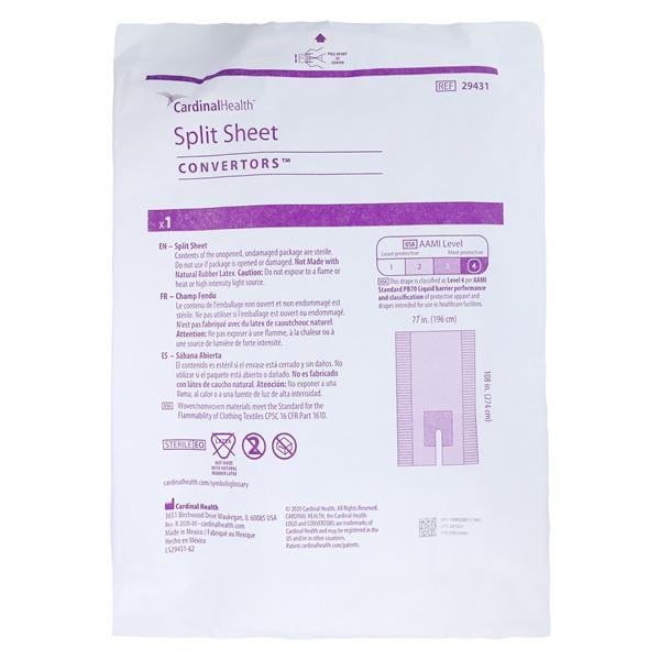 Convertors Tiburon 77x108" Sterile Sheet Drape Fenestrated