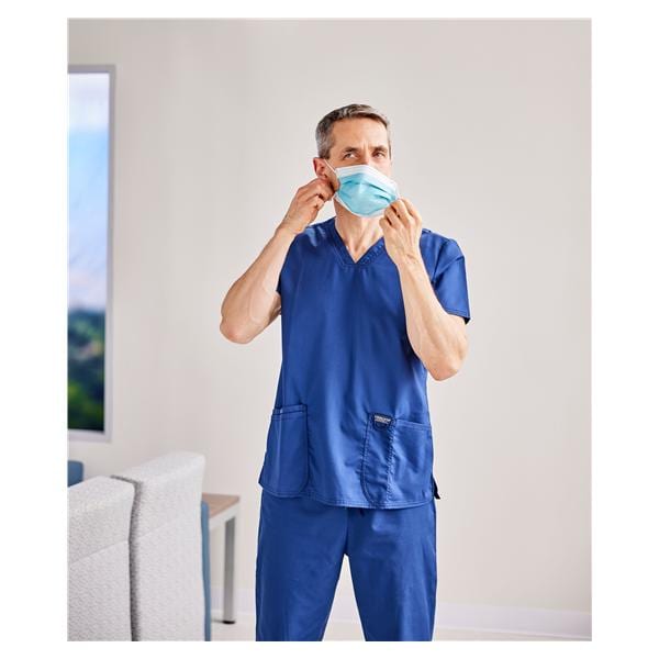 Isolation Gown AAMI Level 4 Coated Polypropylene Universal Blue 10/Pk