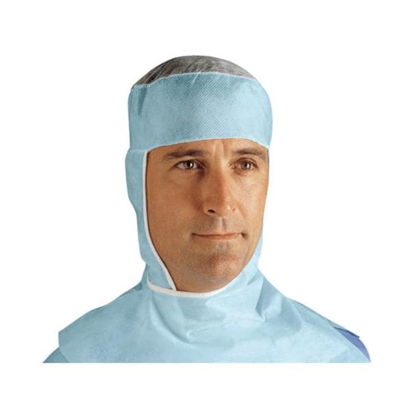 Surgical Hood One Size Fits Most Blue 100/Ca