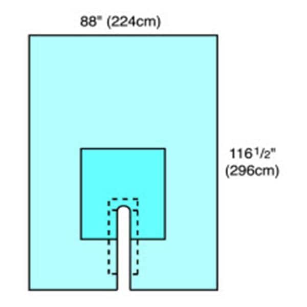 Sheet Convertors Tiburon HD 88x116-1/2" Blue Sterile 10/Ca