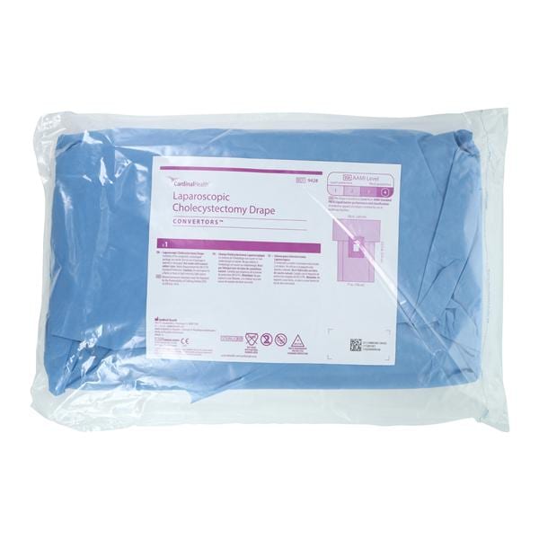 Convertors Tiburon 100x123-1/2" Sterile Laparoscopy Drape 11x14" Fenestrated