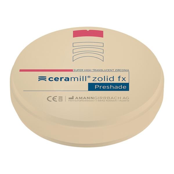 Ceramill Zolid FXPS Zirconia Disc B LT 98x14 Ea product image